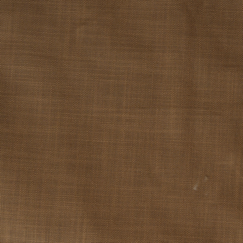 Linen Shirt Fabric(1.6 MTR) Linen Plain Brown-90618