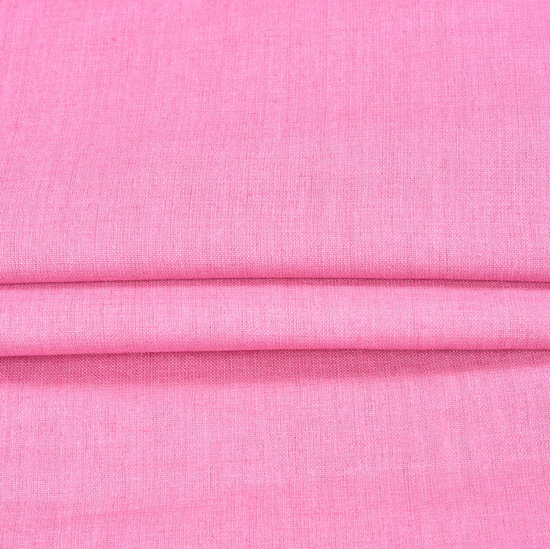 Baby Pink Plain Linen Fabric-90597