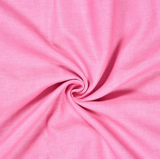 Baby Pink Plain Linen Fabric-90597