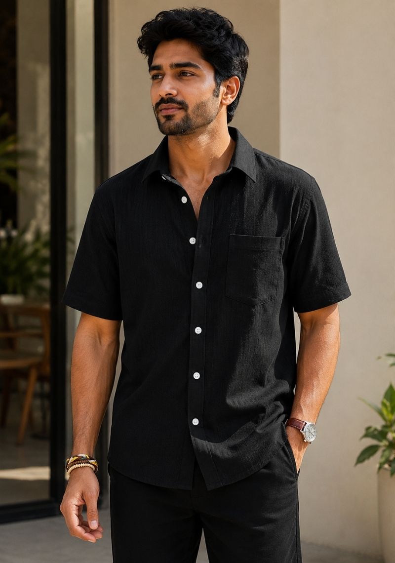 Men Premium Half Sleeves Shirt