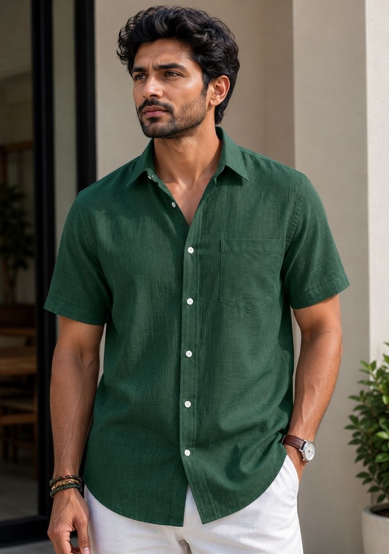 Men Premium Half Sleeves Shirt