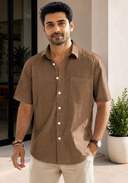 Men Premium Half Sleeves Shirt