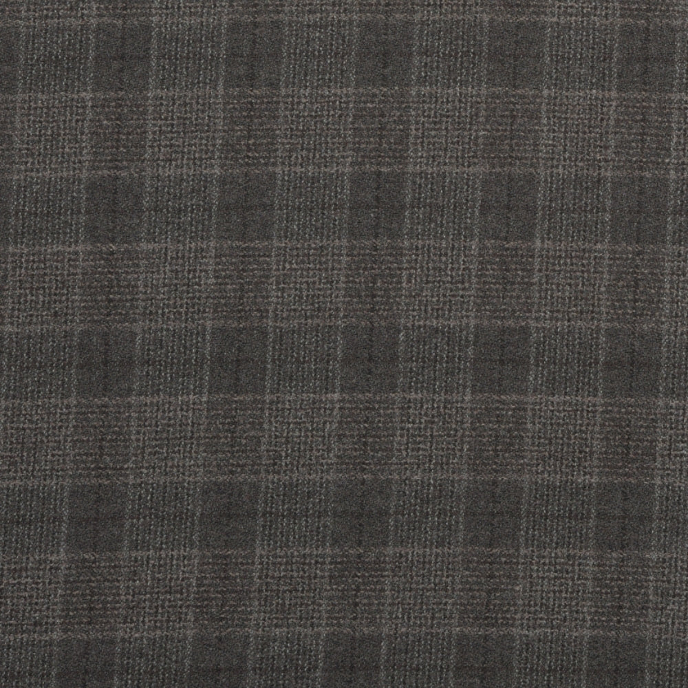 Wool Blazer Fabric (2 Meter)-Gray Black Checks-90640
