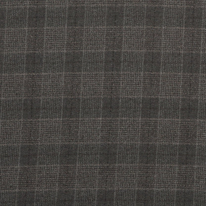 Wool Blazer Fabric (2 Meter)-Gray Black Checks-90640