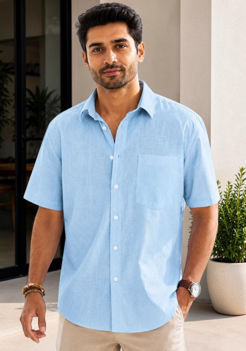Men Premium Half Sleeves Shirt