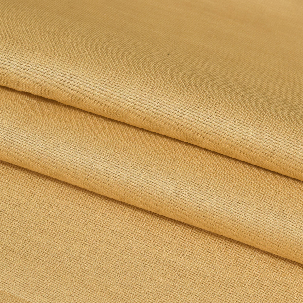 Linen Shirt Fabric(1.6 MTR) Linen Plain Beige-90603