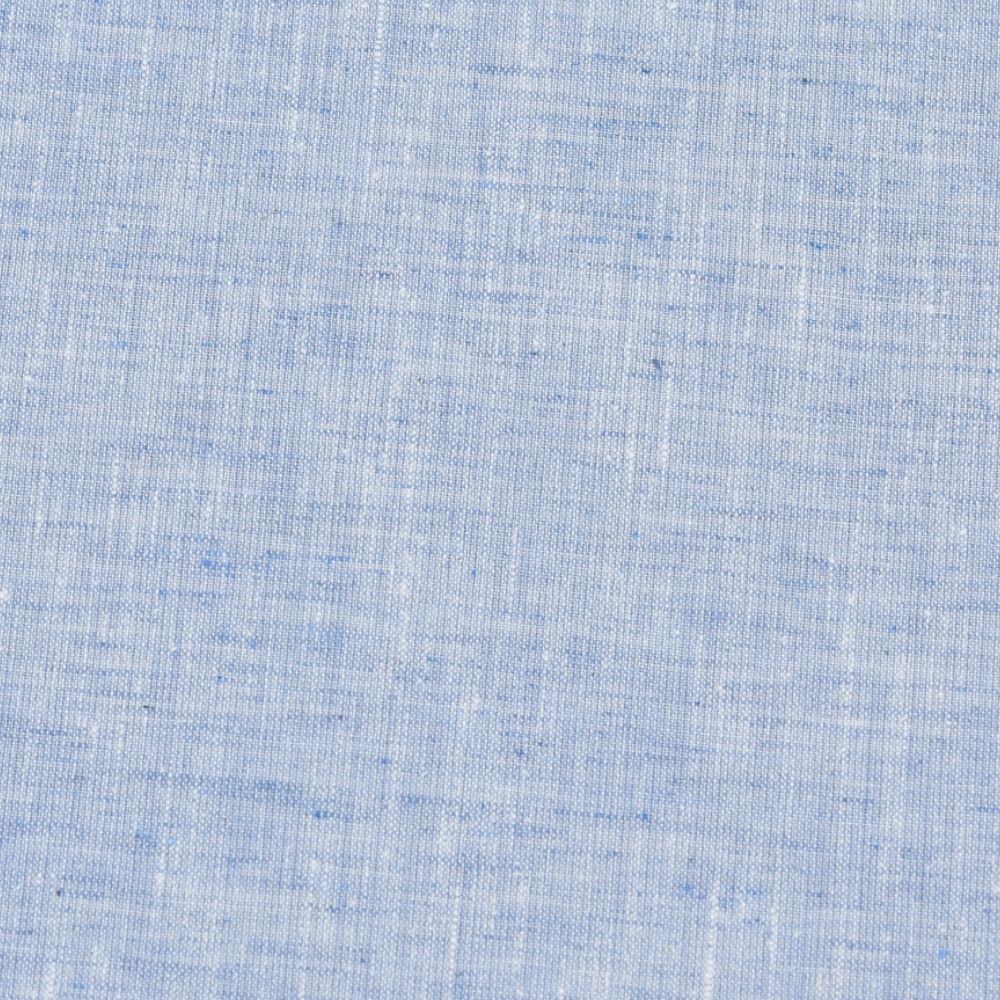 Linen Shirt Fabric(1.6 MTR) Linen Plain Blue-90556