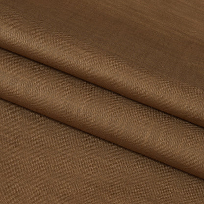 Linen Shirt Fabric(1.6 MTR) Linen Plain Brown-90618