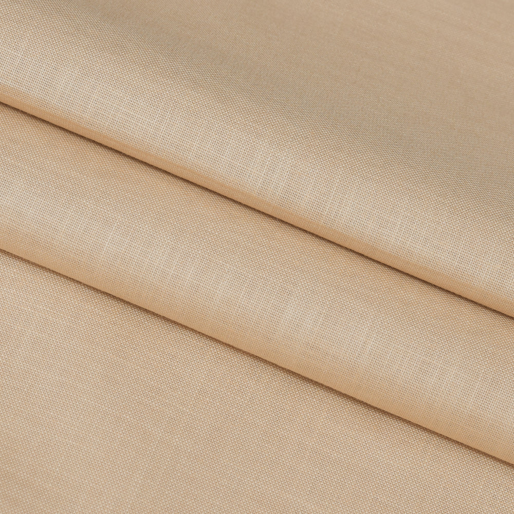 Linen Shirt Fabric(1.6 MTR) Linen Plain Cream-90610