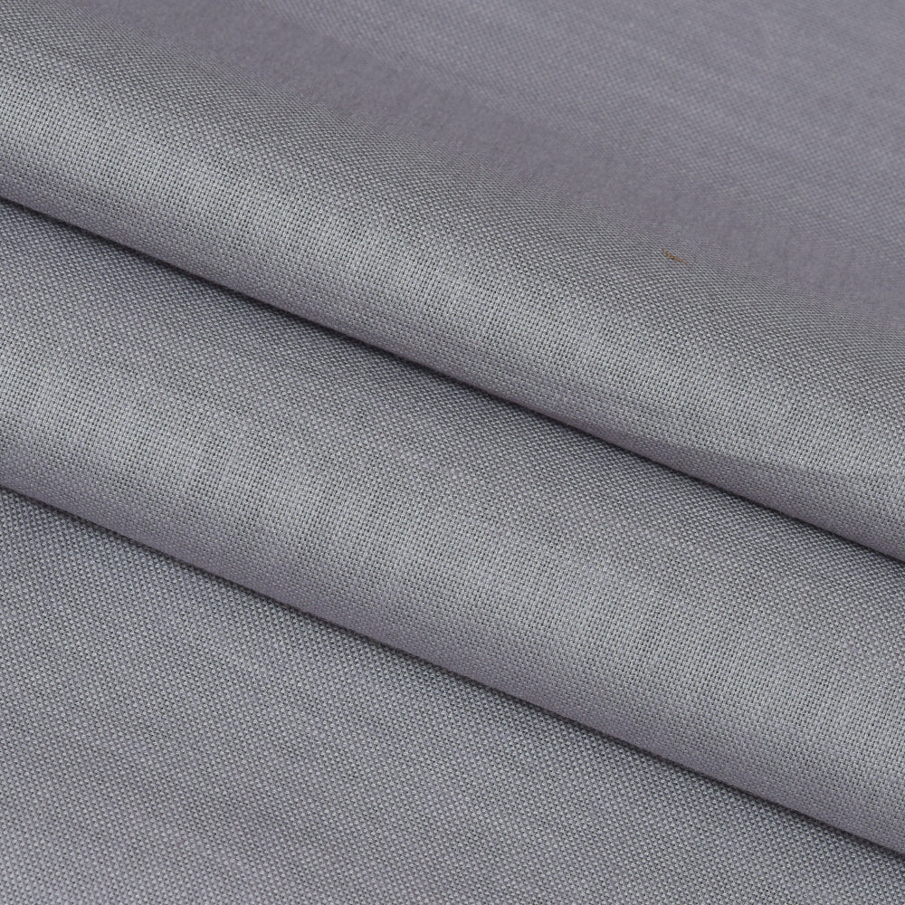 Linen Shirt Fabric(1.6 MTR) Linen Plain Dark Gray-90627