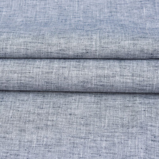 Linen Shirt Fabric(1.6 MTR) Linen Plain Gray-90553