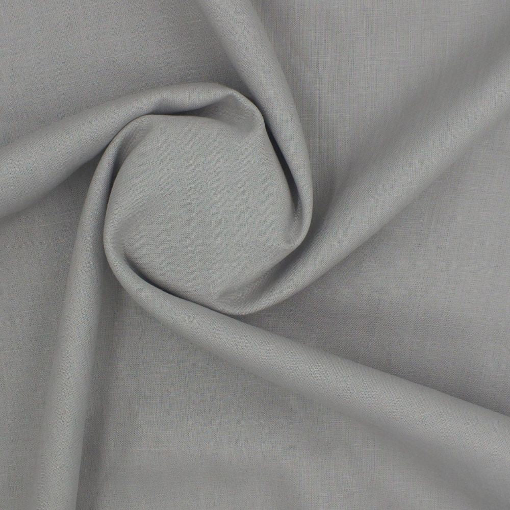 Linen Shirt Fabric(1.6 MTR) Linen Plain Gray-90609