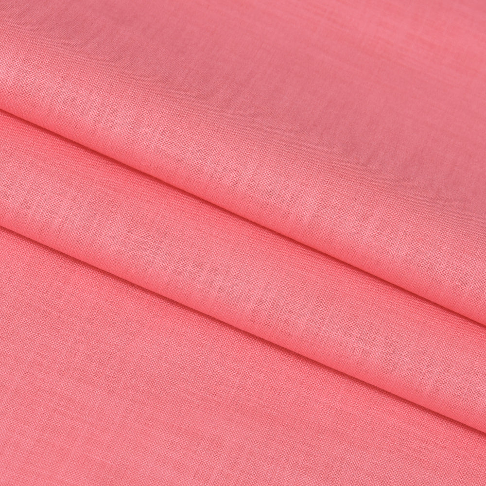 Linen Shirt Fabric(1.6 MTR) Linen Plain Pink-90612