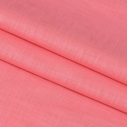 Linen Shirt Fabric(1.6 MTR) Linen Plain Pink-90612