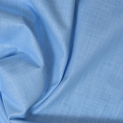 Linen Shirt Fabric(1.6 MTR) Linen Plain Sky Blue-90601