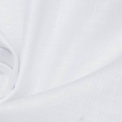 Linen Shirt Fabric(1.6 MTR) Linen Plain White-90552