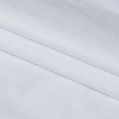 Linen Shirt Fabric(1.6 MTR) Linen Plain White-90617