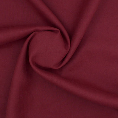 Linen Shirt Fabric(1.6 MTR) Linen Plain Wine-90613