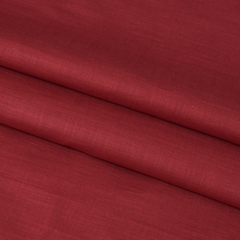 Linen Shirt Fabric(1.6 MTR) Linen Plain Wine-90613