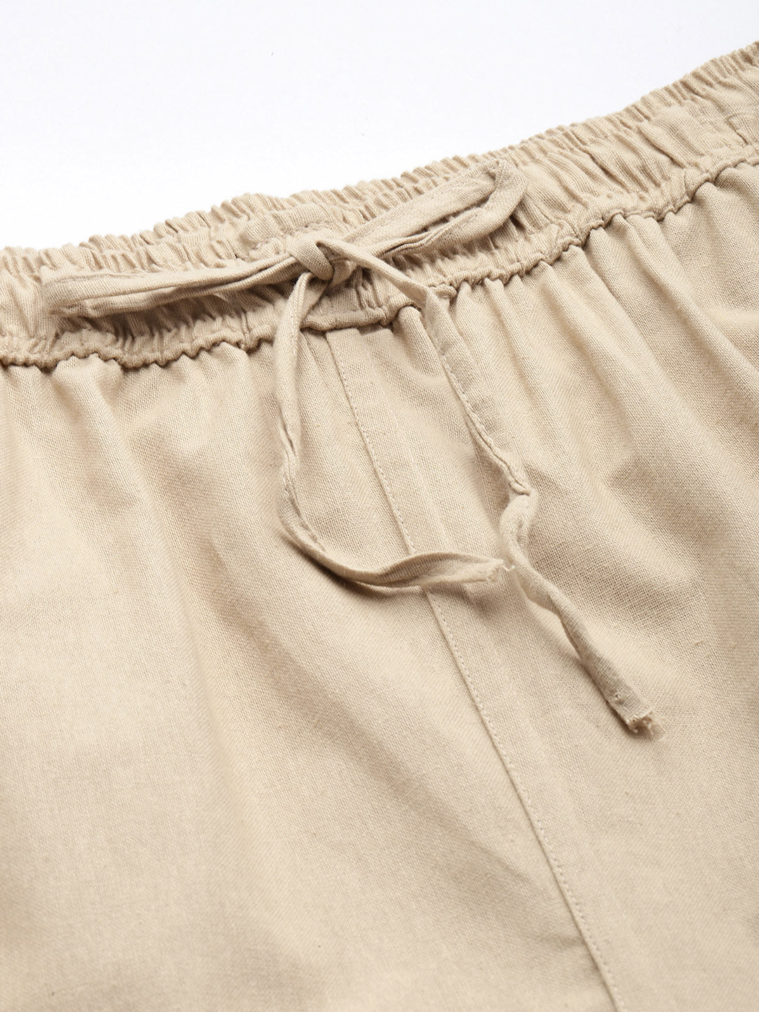 Men's Cotton Blend Solid Trouser Pants – Relaxed Fit | Elastic Waistband with Drawstring | Side & Back Pockets | Casual Everyday Comfort