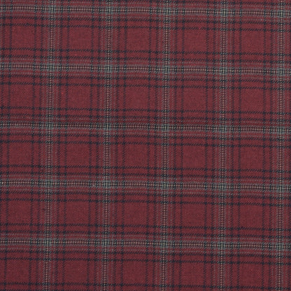 Wool Blazer Fabric (2 Meter)-Maroon Black Checks-90630