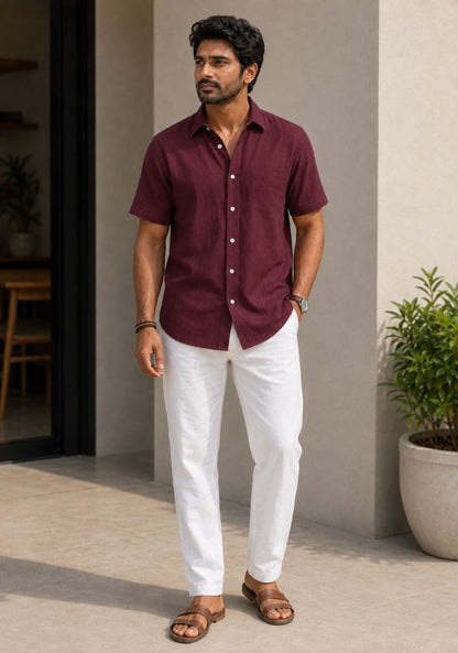 Men Premium Half Sleeves Shirt