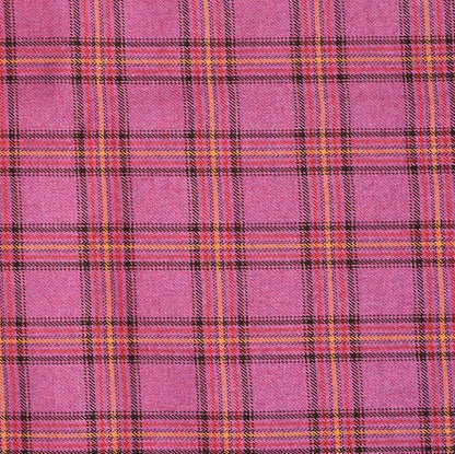 Wool Blazer Fabric (2 Meter)-Pink Black Checks-90655