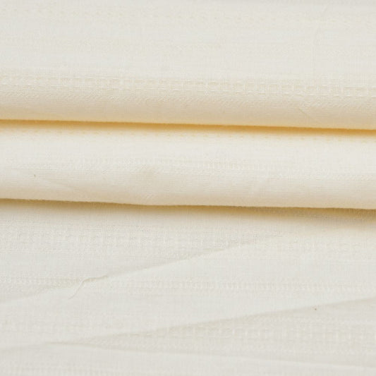 Premium Shirt Fabric(1.6 MTR) Dobby Plain Beige-90551