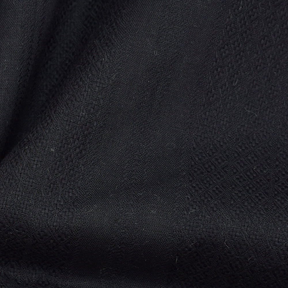 Premium Shirt Fabric(1.6 MTR) Dobby Plain Black-90546