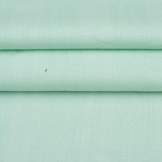 Premium Shirt Fabric(1.6 MTR) Dobby Plain Cyan-90545