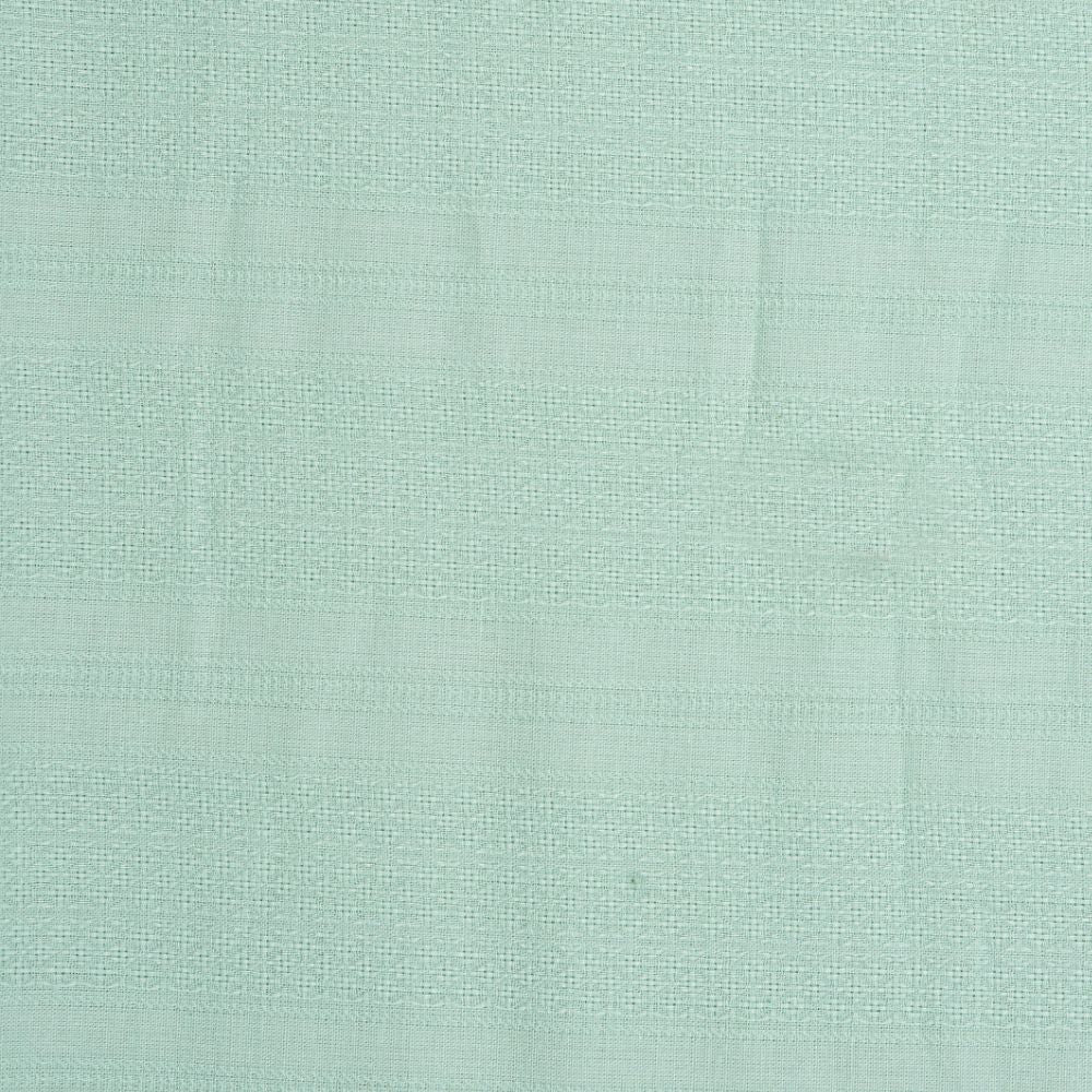Premium Shirt Fabric(1.6 MTR) Dobby Plain Cyan-90545