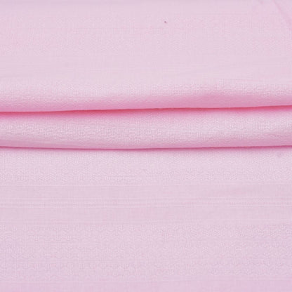 Premium Shirt Fabric(1.6 MTR) Dobby Plain Pink-90549