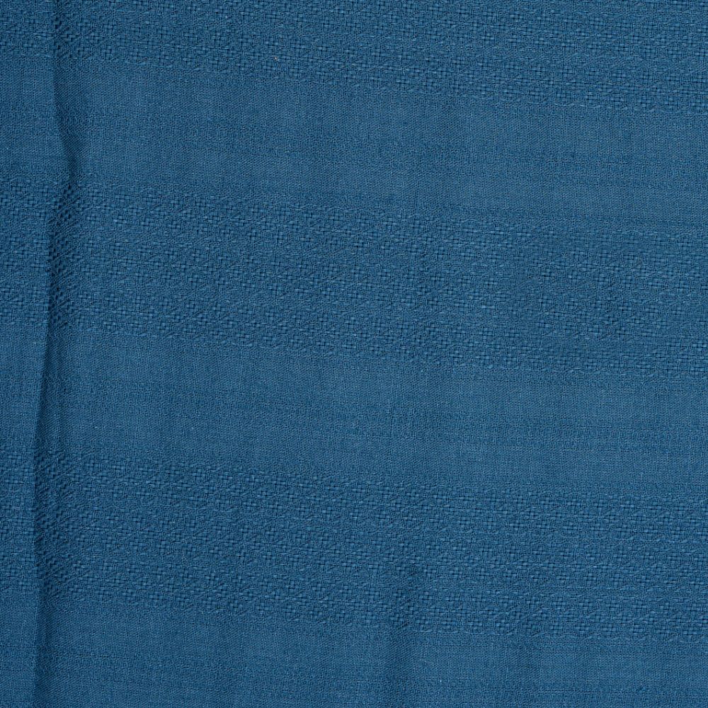 Premium Shirt Fabric(1.6 MTR) Dobby Plain Teal Blue-90544