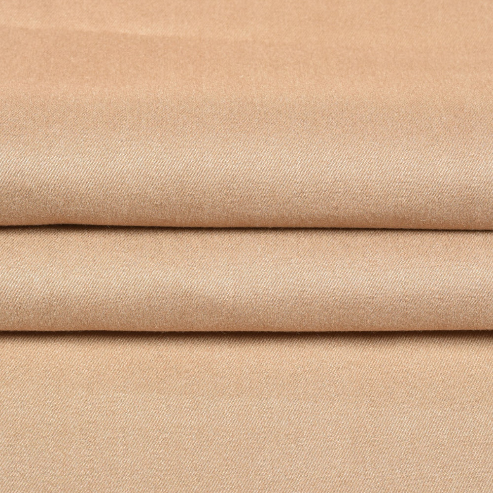 Cream-Solid-Tweed-Wool-Fabric-90751