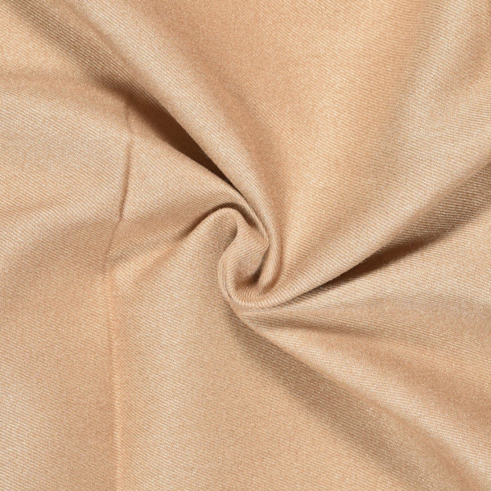 Cream-Solid-Tweed-Wool-Fabric-90751