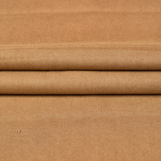 Beige-Solid-Tweed-Wool-Fabric-90755