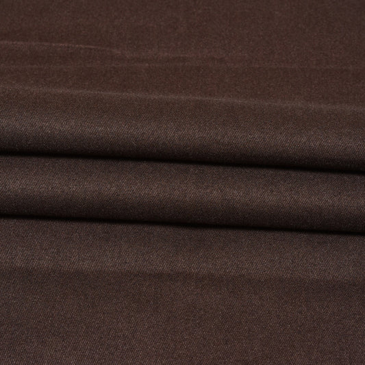 Coffee-Solid-Tweed-Wool-Fabric-90757