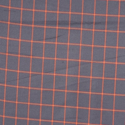 Blue-Orange-Checks-Tweed-Wool-Fabric-90760