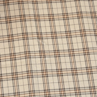 Beige-Brown-Checks-Tweed-Wool-Fabric-90761