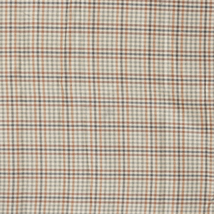 Beige-Brown-Checks-Tweed-Wool-Fabric-90765