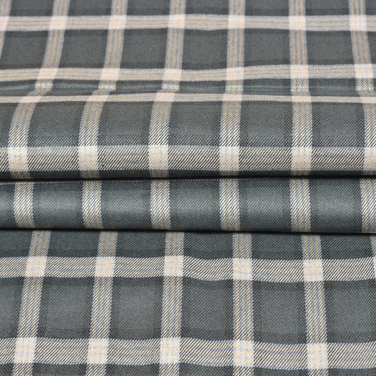 Gray-Beige-Checks-Tweed-Wool-Fabric-90767
