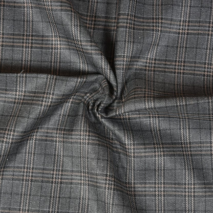 Gray-Black-Checks-Tweed-Wool-Fabric-90768