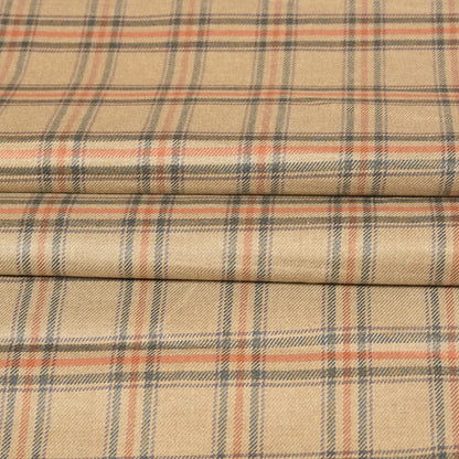 Beige-Gray-Checks-Tweed-Wool-Fabric-90769
