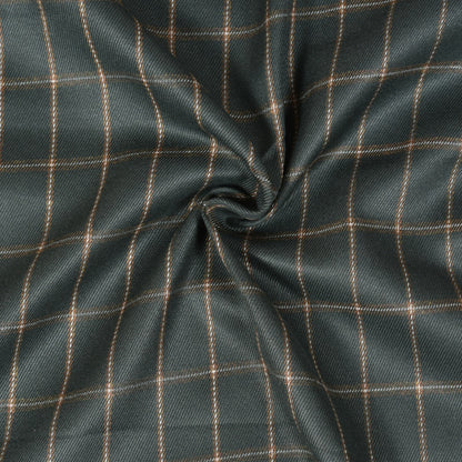 Green-White-Checks-Tweed-Wool-Fabric-90770