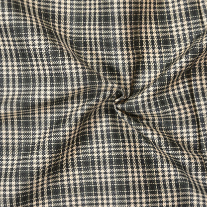 Black-Beige-Checks-Tweed-Wool-Fabric-90771