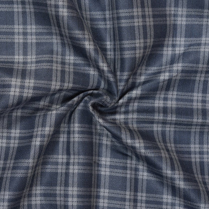 Black-Gray-Checks-Tweed-Wool-Fabric-90773
