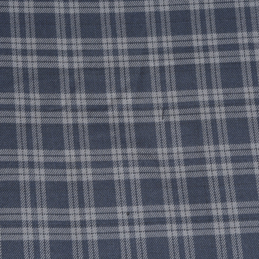 Black-Gray-Checks-Tweed-Wool-Fabric-90773