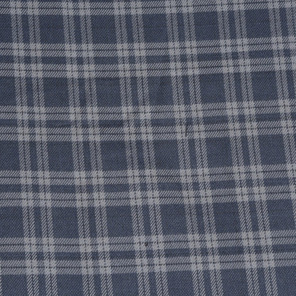 Black-Gray-Checks-Tweed-Wool-Fabric-90773