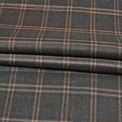 Black-Beige-Checks-Tweed-Wool-Fabric-90774