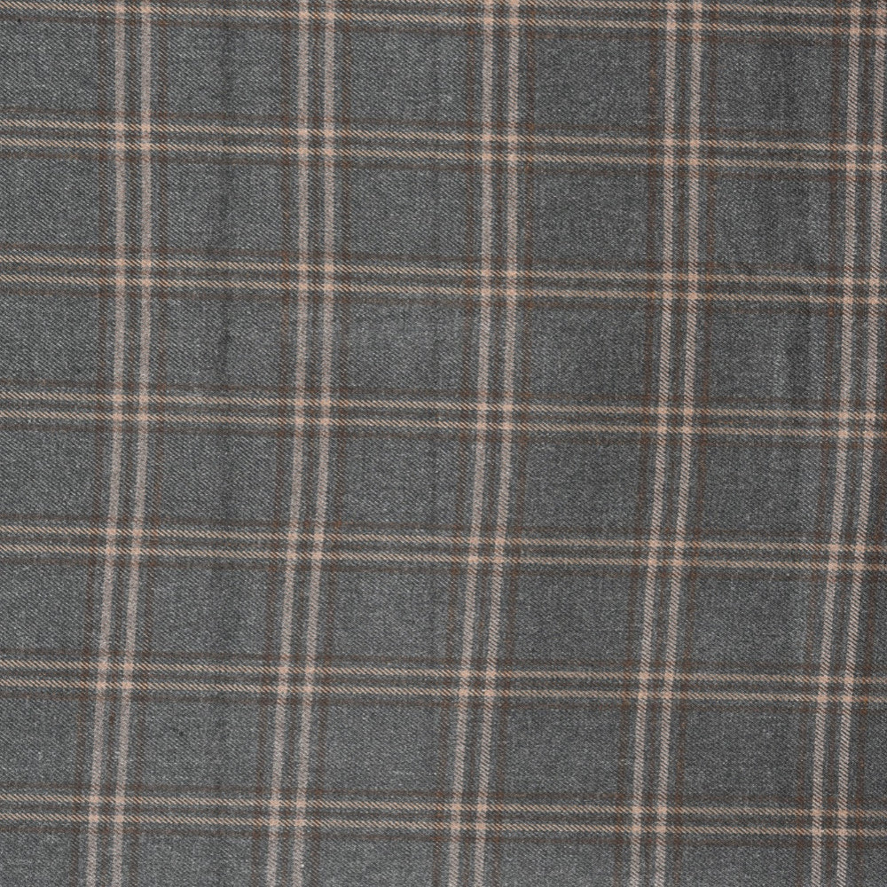Black-Beige-Checks-Tweed-Wool-Fabric-90774